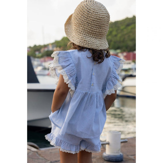 Pinstripe Charlie Blouse