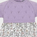 Load image into Gallery viewer, Set Dress+diaper Cover Lavender Flowers
