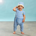 Load image into Gallery viewer, Cabin Blue Stripe Jumpsuit
