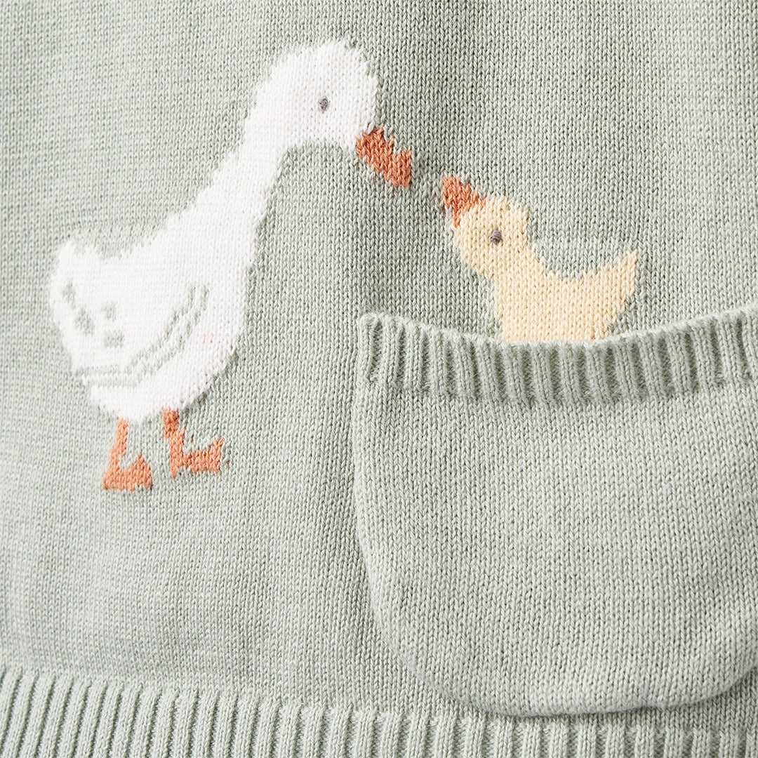 On The Farm Knit Henley + Organic Muslin Short Set