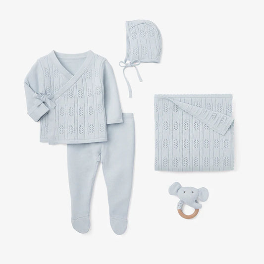 Cloud Blue Baby Layette Set With Box