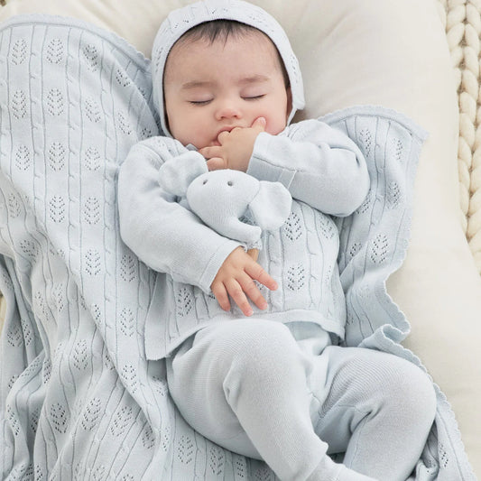 Cloud Blue Baby Layette Set With Box