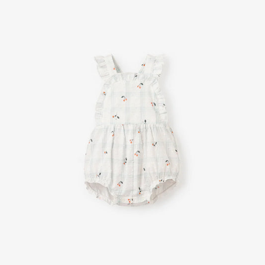 Cherry Picnic Swiss Dot Sunsuit