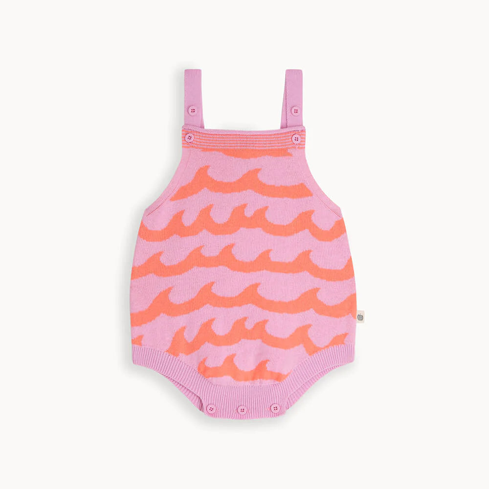 Gull Pink Waves Knitted Romper