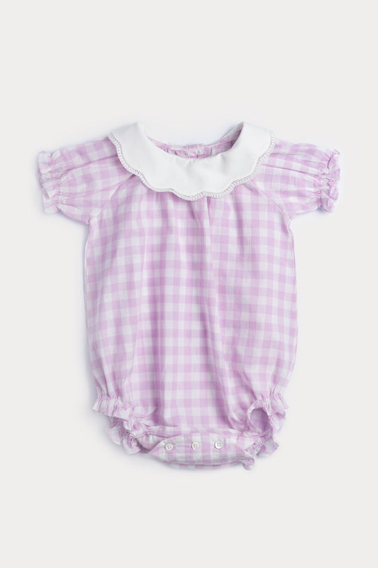 Gingham Check Betty Bubble Romper