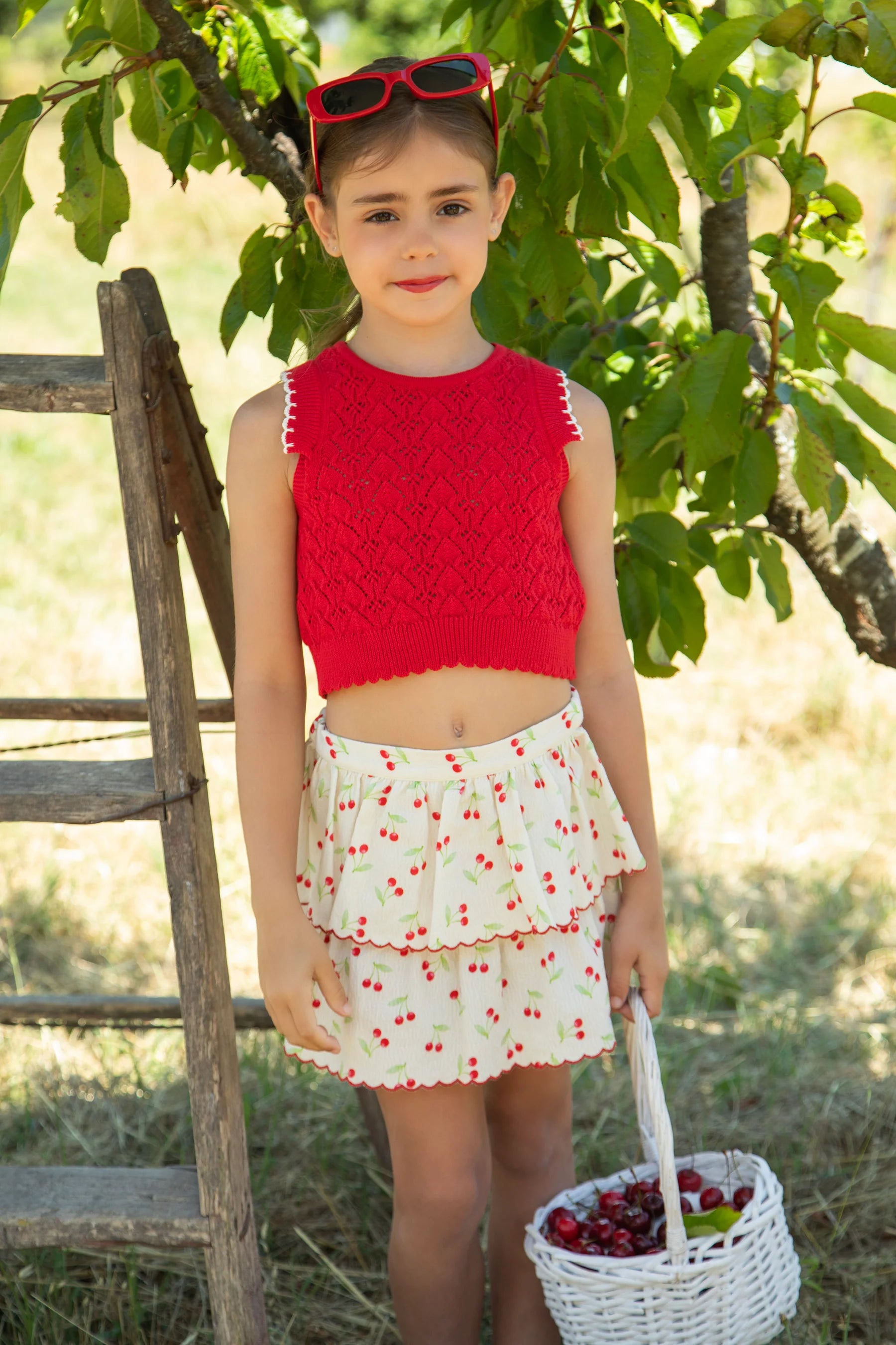 Red Knit Top