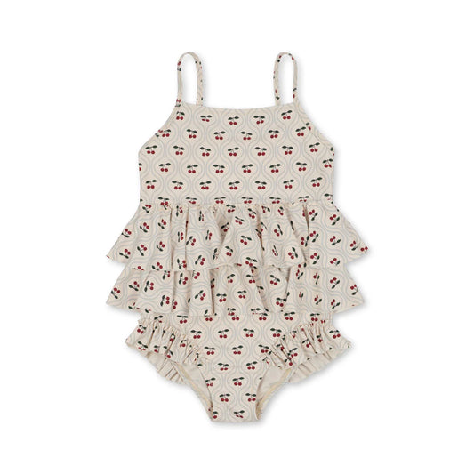 Cherry Manuca Frill Swimsuit