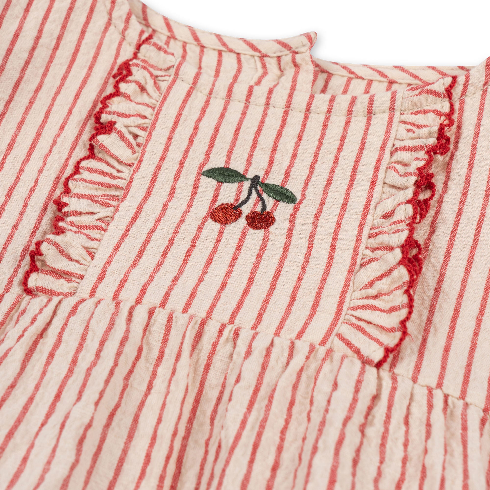 Amour Stripe Ellie Frill Romper