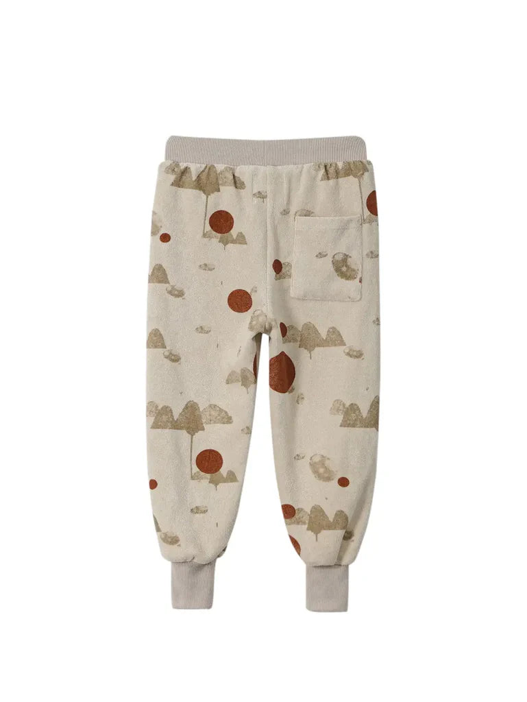 Sand Printed Terry Joggers