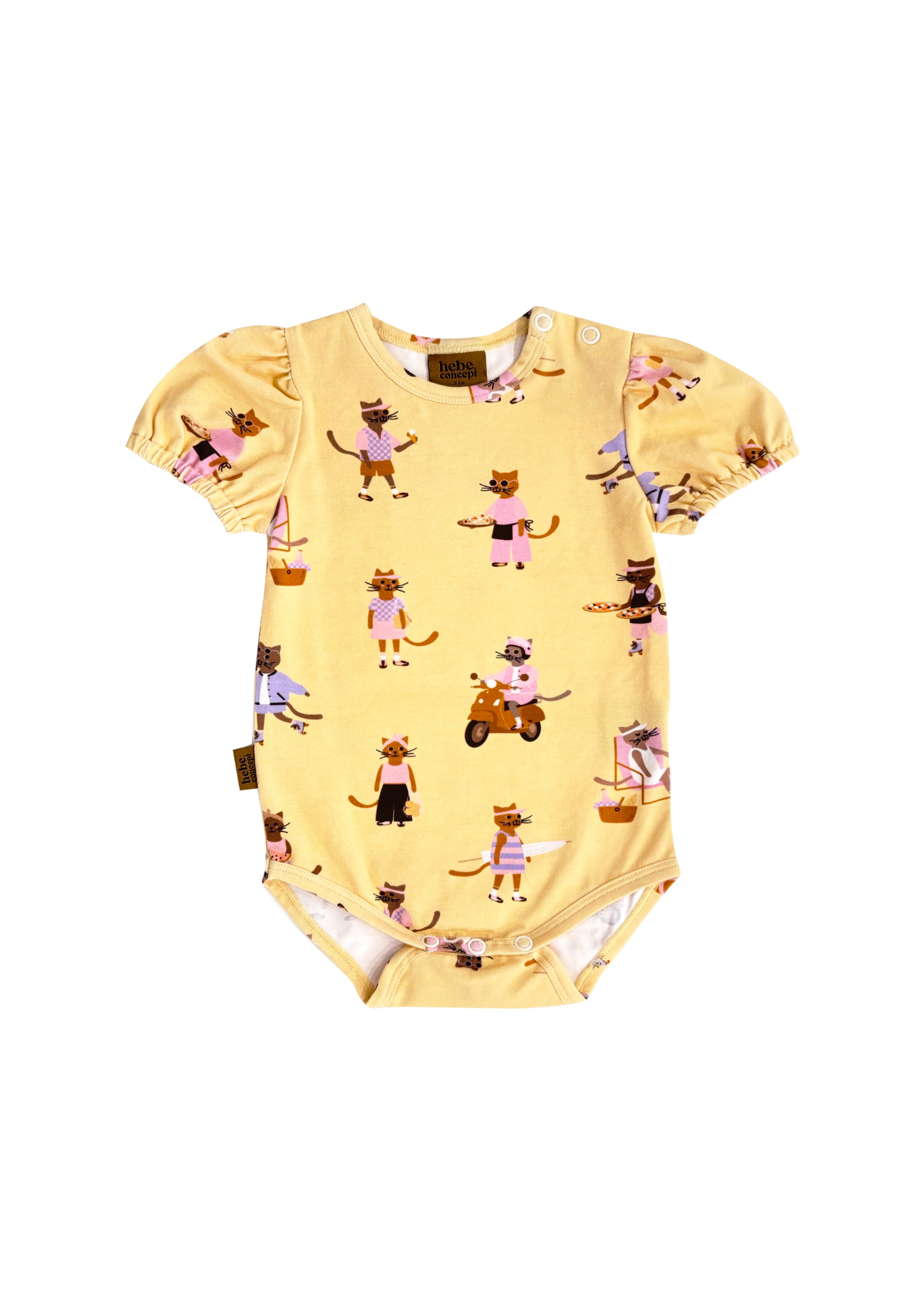 Body with Yellow Cat Print