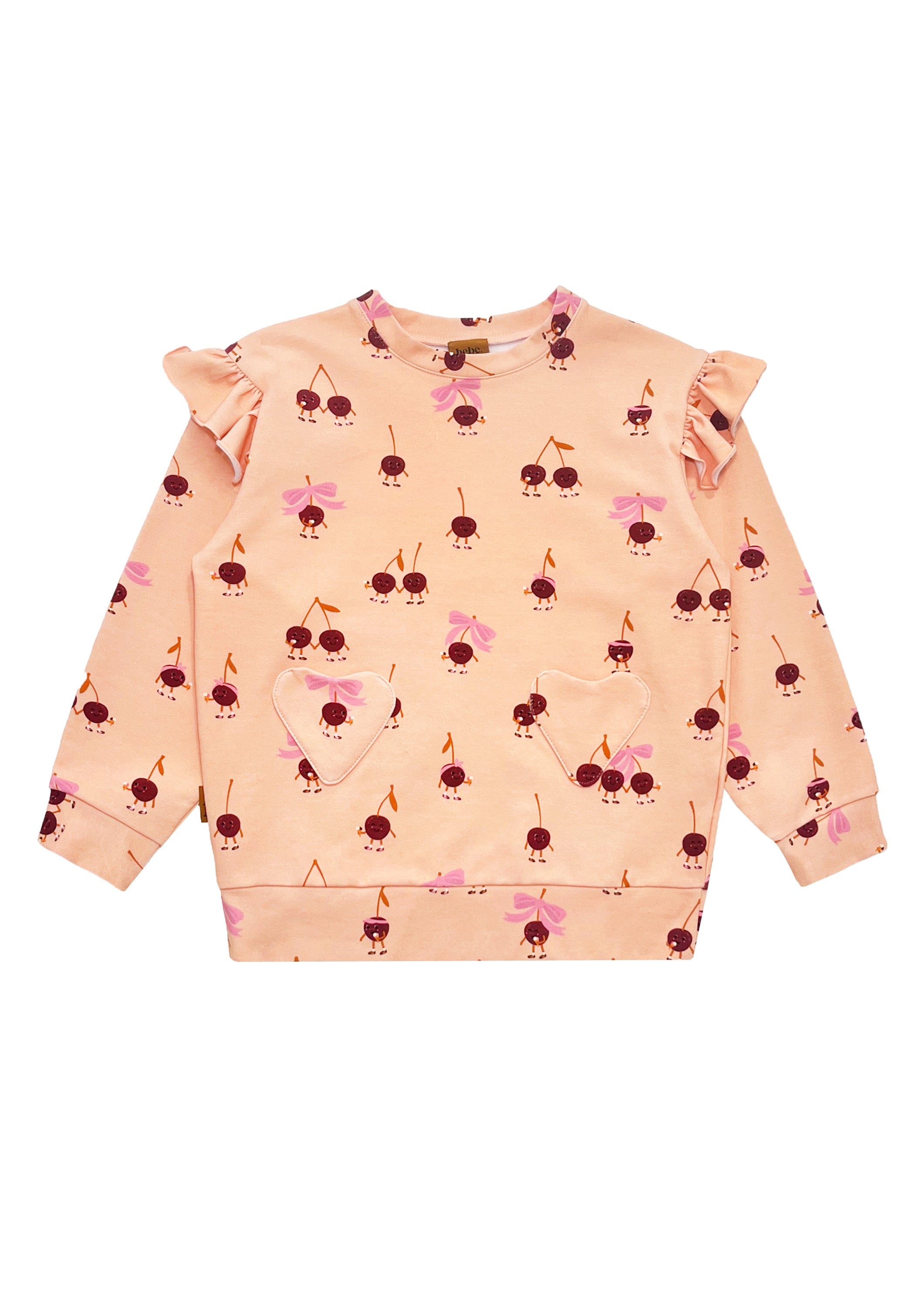 Sweater with Cherry Love Print