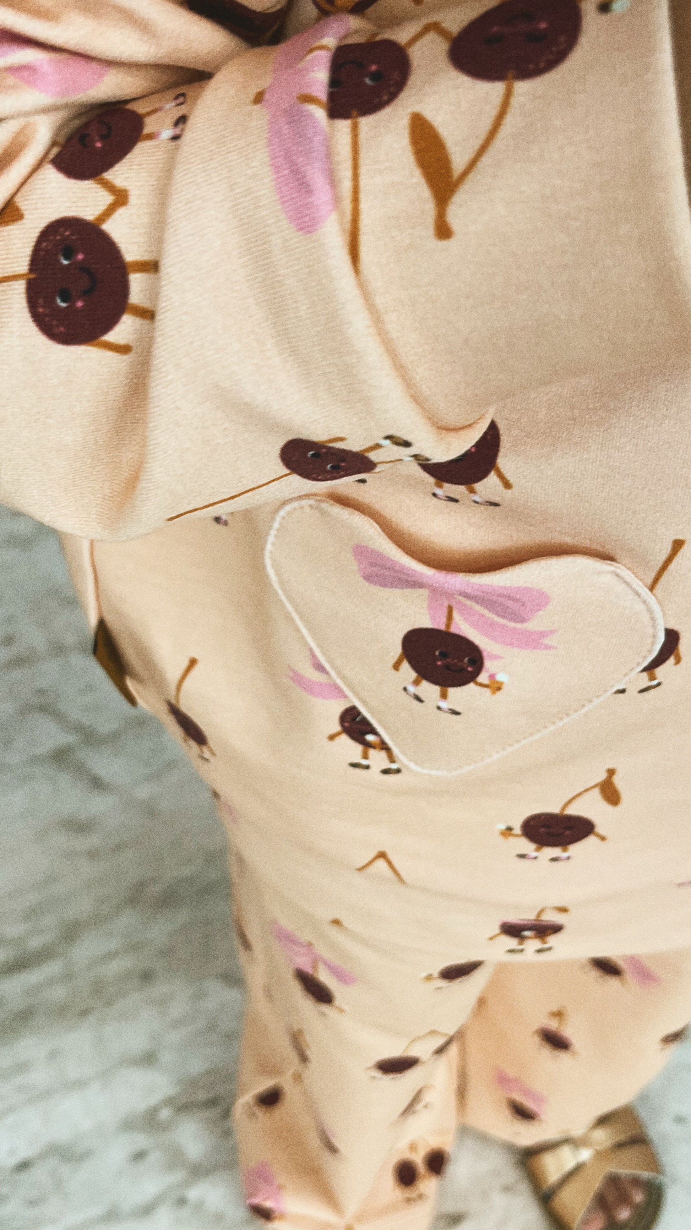 Sweater with Cherry Love Print