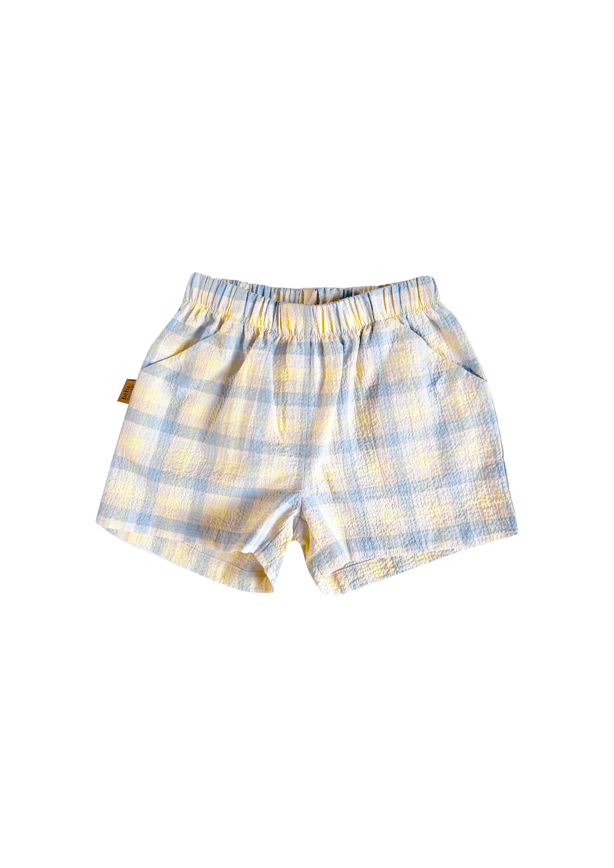 Blue and Yellow Checkers Shorts