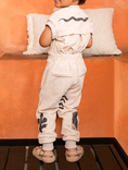 Load image into Gallery viewer, Beige Terry Flightsuit with Print
