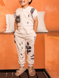 Load image into Gallery viewer, Beige Terry Flightsuit with Print
