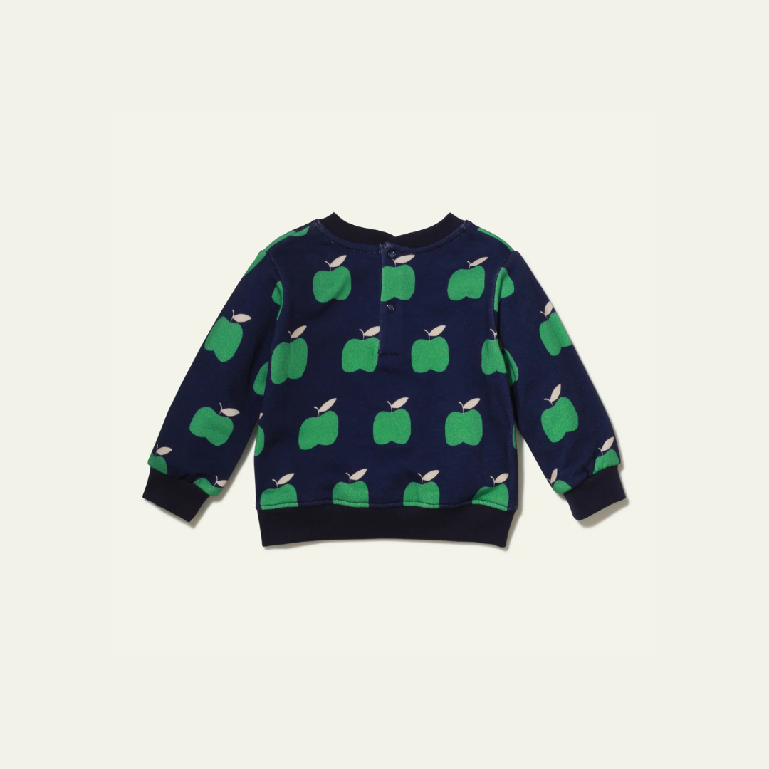 Recycled Cotton Apples Baby Sweatshirt