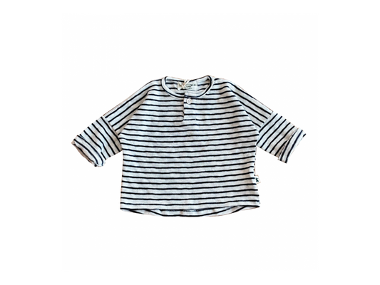 Striped Henley Long Sleeve