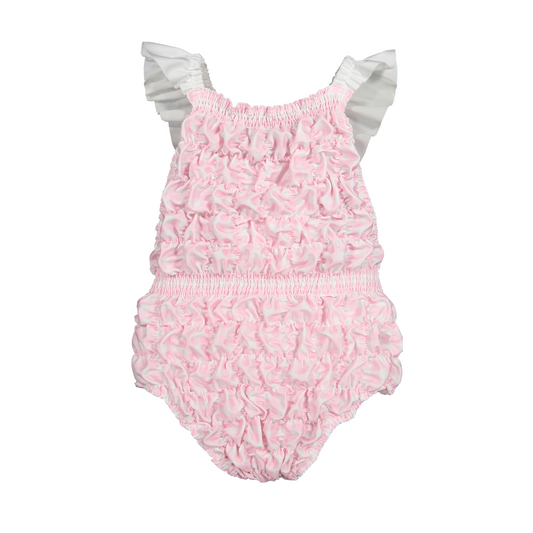 Gingham Pink Frilled Swimsuit