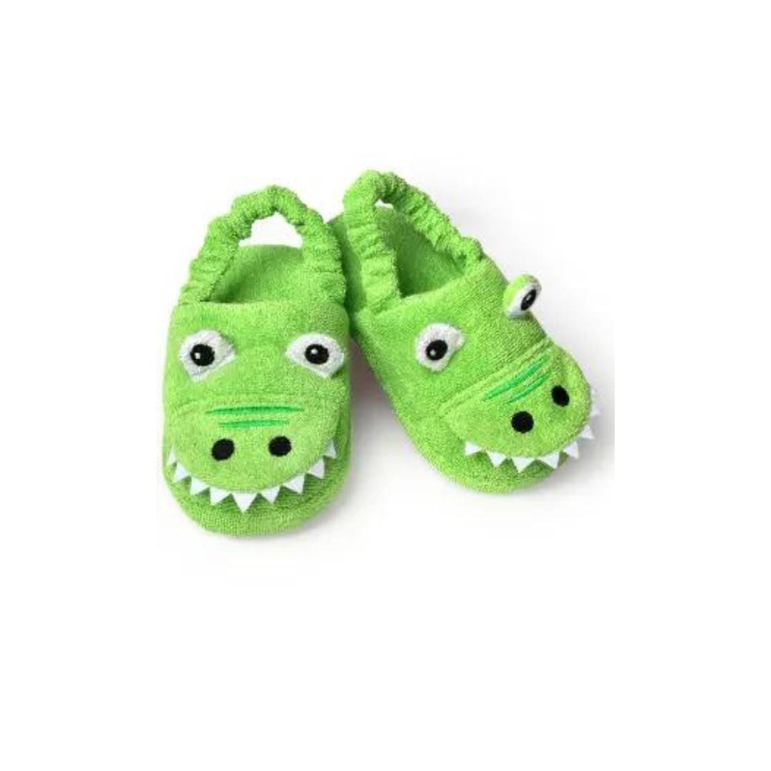 Green Alligator Slippers For Children (2-6 Years)