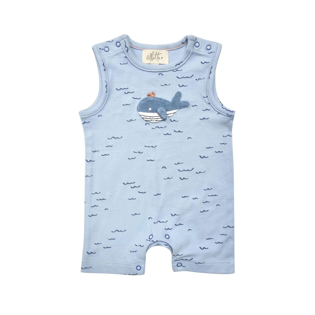 Applique Wilbert Whale Babyvest