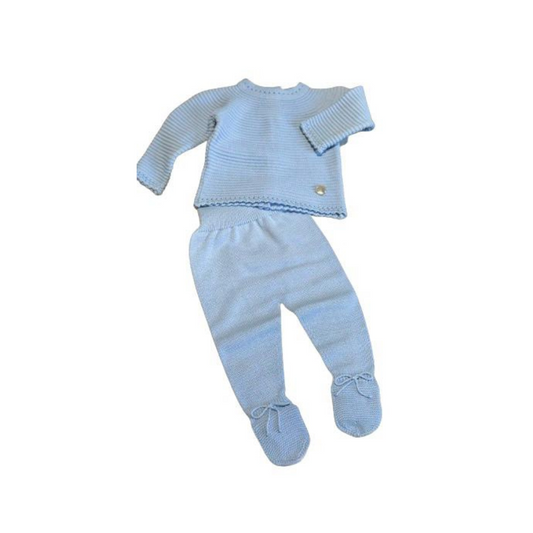 Knitted Baby Footed Set