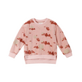 Load image into Gallery viewer, Pink Printed Terry Sweatshirt
