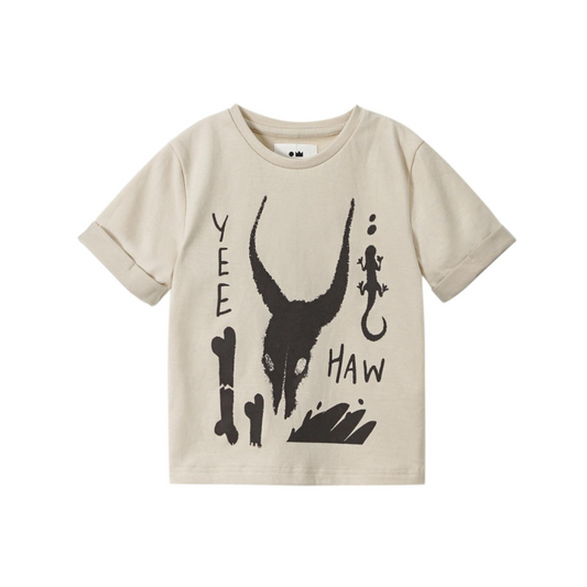 Boxy Yee Haw Print T-Shirt