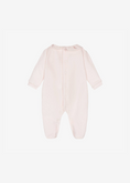 Load image into Gallery viewer, Pink Voile Velour Footie
