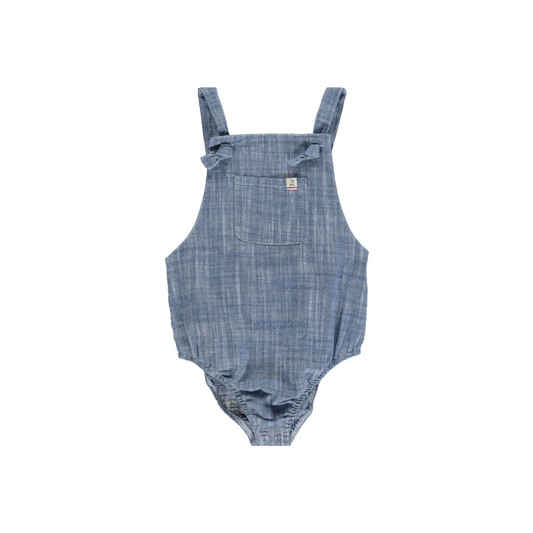 Reef Navy Heathered Bubble Romper