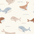 Load image into Gallery viewer, Whales Hooded Baby Bathrobe
