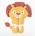 Load image into Gallery viewer, Lion Hooded Towel For Toddlers Ages 2 To 8 Years Old
