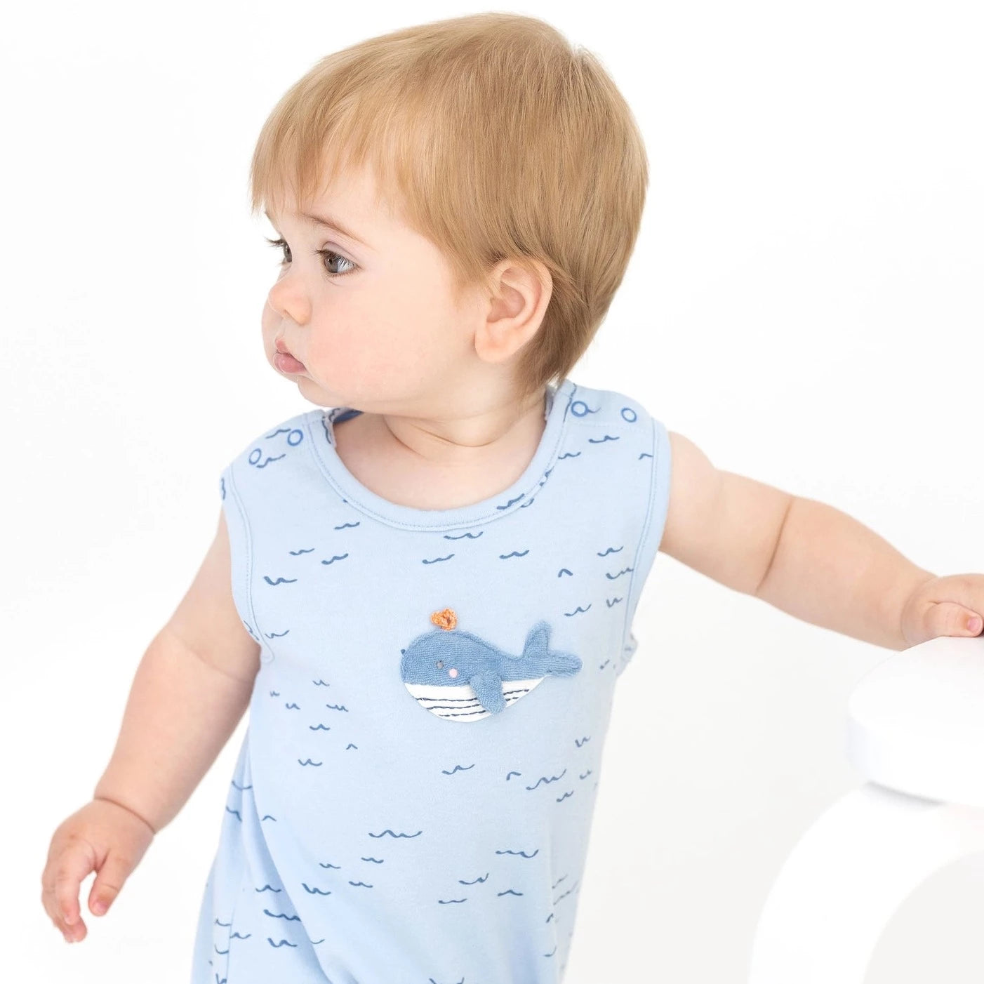 Applique Wilbert Whale Babyvest