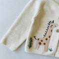 Load image into Gallery viewer, Animal Safari Embroidered Baby Cardigan Sweater
