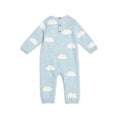 Load image into Gallery viewer, Clouds and Kite Jacquard Knit Baby Jumpsuit
