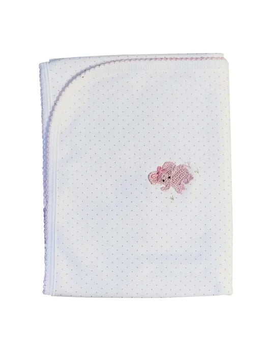 Baby Girl's "Elephant Collection" Pima Cotton Blanket