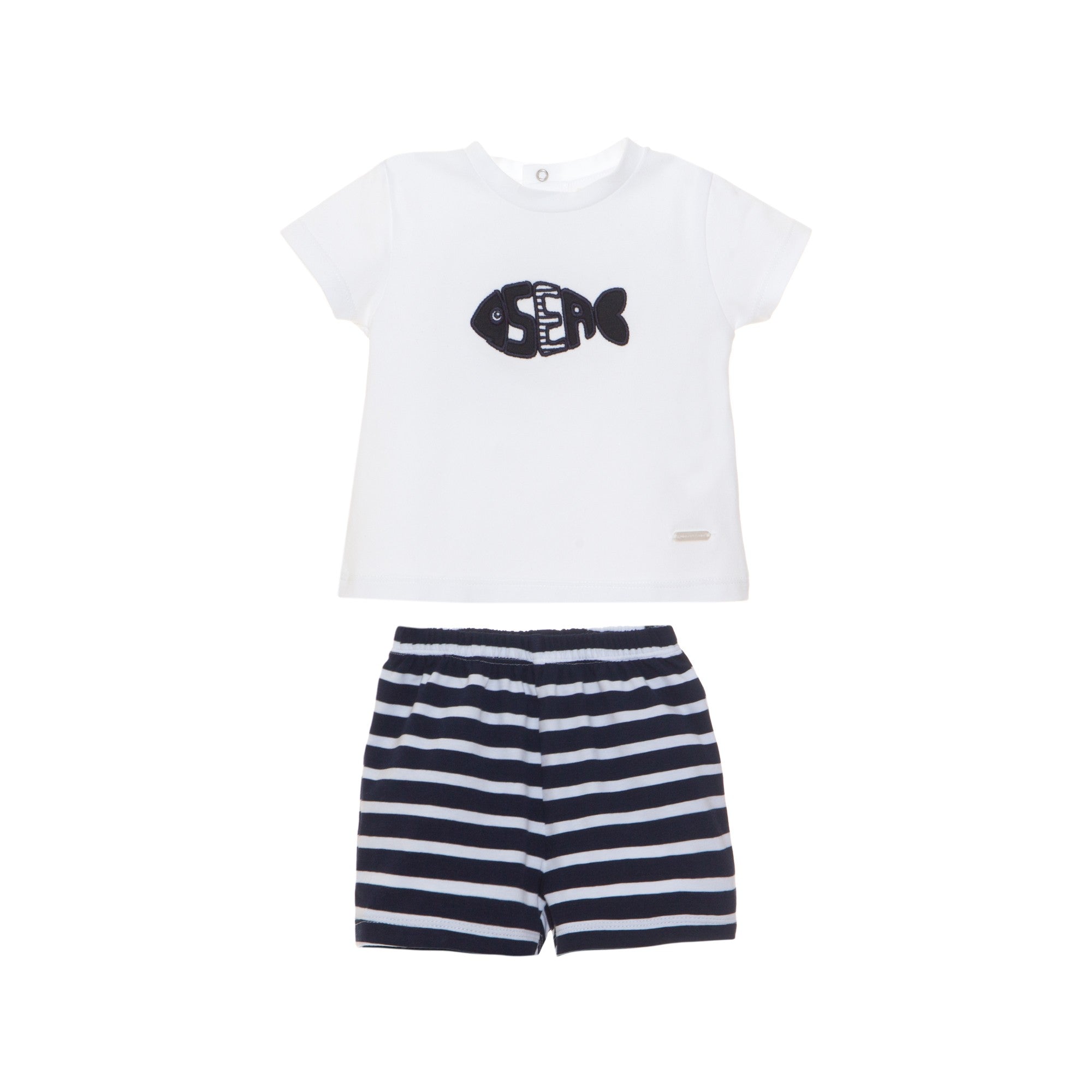 Striped Sea Shorts Set