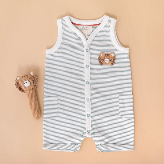 Mini Crochet Tommy Tiger Tank Romper