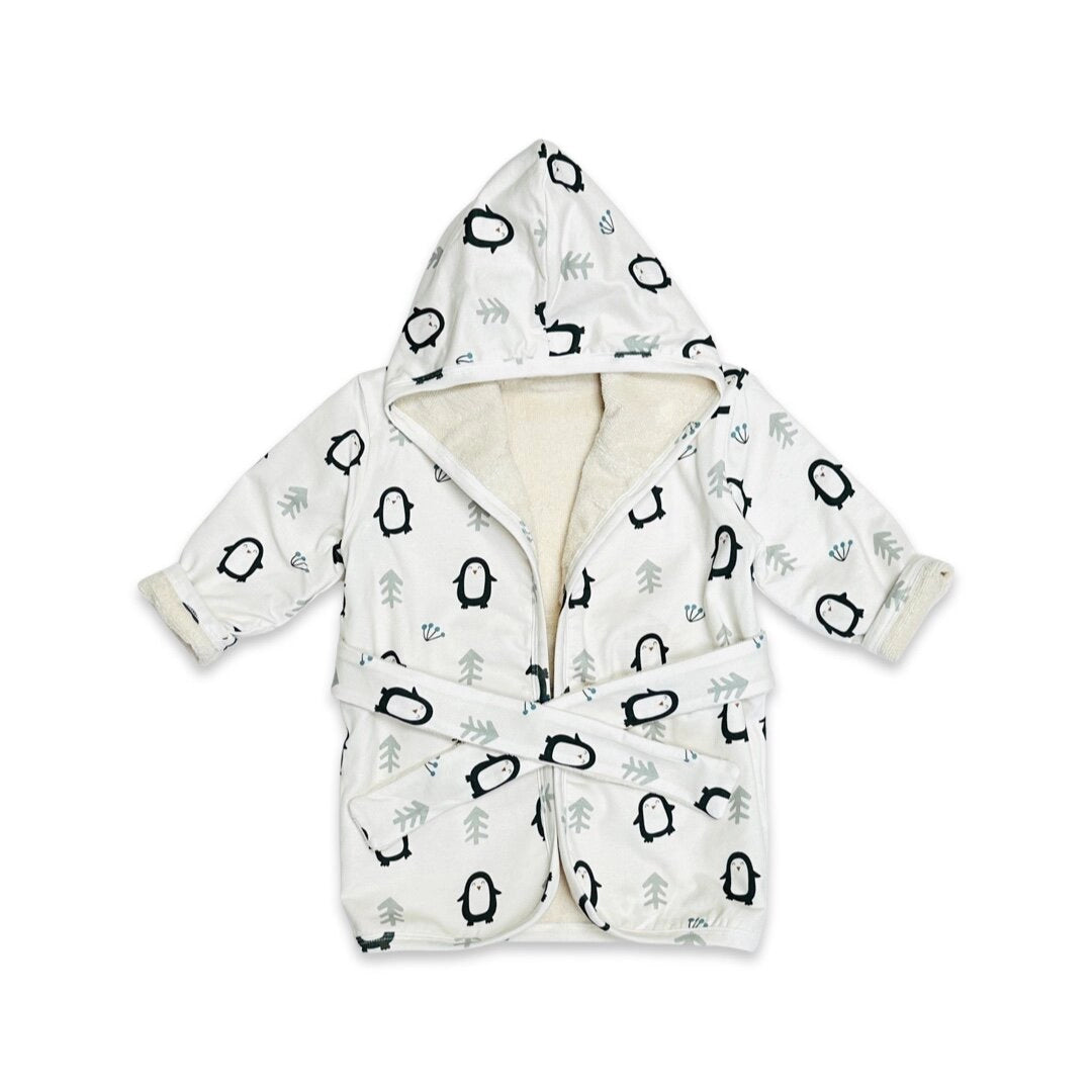 Penguin Hooded Baby Bath Robe