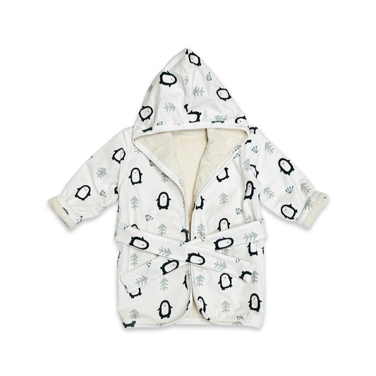 Penguin Hooded Baby Bath Robe