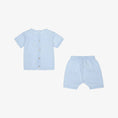 Load image into Gallery viewer, Bunny Blue Knitted Shorts Set
