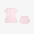Load image into Gallery viewer, Bunny Pink Knitted Dress with Bloomers
