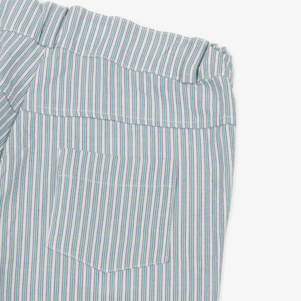 Striped Green Shorts