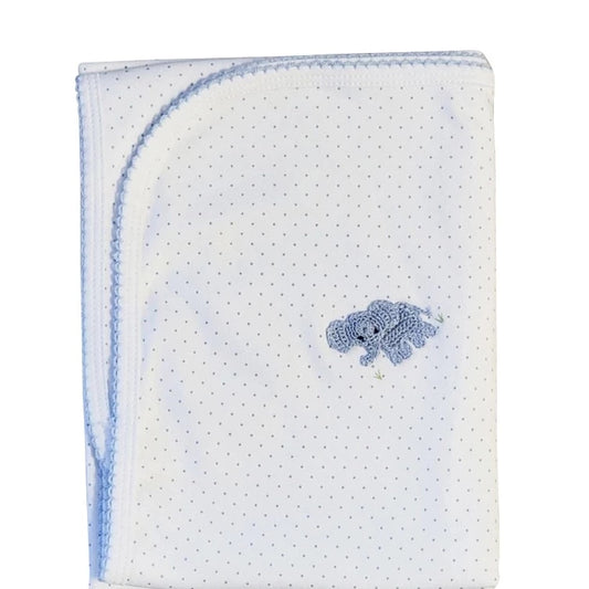 Baby Boy's "Elephant Collection" Pima Cotton Blanket