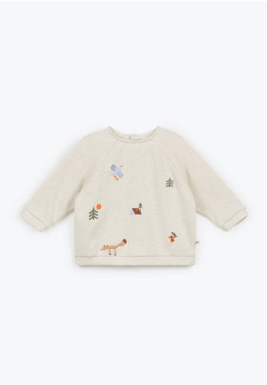 Ese Embroidered Baby Sweatshirt