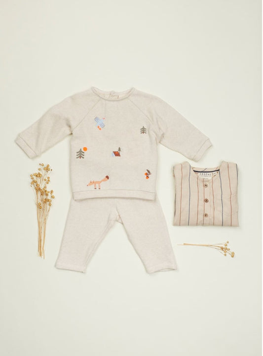 Ese Embroidered Baby Sweatshirt