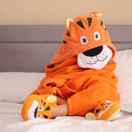 Tiger Hooded Towel For Toddlers Ages 2 To 8 Years Old