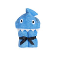 Load image into Gallery viewer, Blue Shark Hooded Towel for toddlers ages 2 to 8 years old
