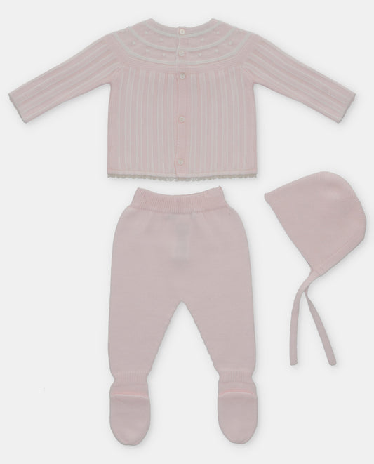 Dolcezza Pink Knit Layette Set