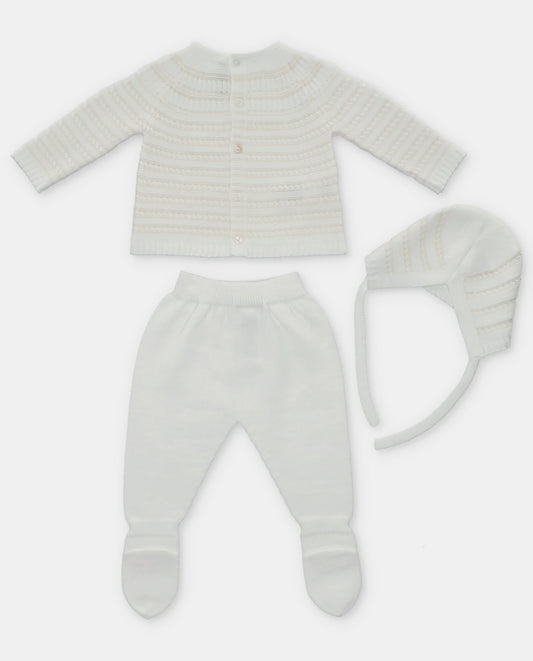 Tenerezza White Knit Layette Set