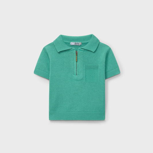 Knit Green Polo